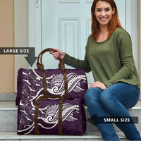 Aloha Hawaii Kalo Pikake Lei Travel Bag Chest Tattoo Purple Hawaiian Pattern