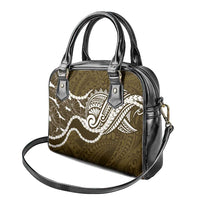 Aloha Hawaii Kalo Pikake Lei Shoulder Handbag Chest Tattoo Gold Hawaiian Pattern