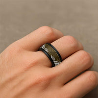 Aloha Hawaii Kalo Pikake Lei Spinner Ring Chest Tattoo Gold Hawaiian Pattern