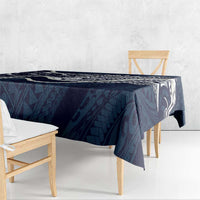 Aloha Hawaii Kalo Pikake Lei Tablecloth Chest Tattoo Oxford Blue Hawaiian Pattern