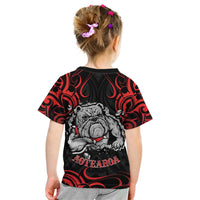 Personalised Aotearoa Bulldog Kid T Shirt NZ Maori Tattoo