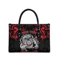 Personalised Aotearoa Bulldog Leather Bag NZ Maori Tattoo - Polynesian Pride