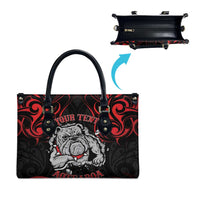 Personalised Aotearoa Bulldog Leather Bag NZ Maori Tattoo - Polynesian Pride