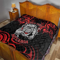 Personalised Aotearoa Bulldog Quilt NZ Maori Tattoo