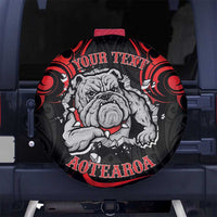 Personalised Aotearoa Bulldog Spare Tire Cover NZ Maori Tattoo