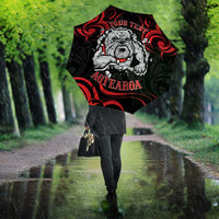 Personalised Aotearoa Bulldog Umbrella NZ Maori Tattoo - Polynesian Pride