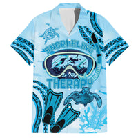 Hawaii Sea Turtle Snorkeling Is My Therapy Family Matching Tank Maxi Dress and Hawaiian Shirt