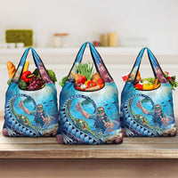 Hawaii Snorkeling Honu Turtle Grocery Bag Under The Ocean Vibes