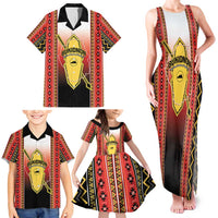 Personalised Bukidnon Philippines Family Matching Tank Maxi Dress and Hawaiian Shirt The Food Basket of Region X