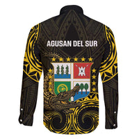 Agusan del Sur Philippines Family Matching Off Shoulder Maxi Dress and Hawaiian Shirt Habagatang Agusan Lolong