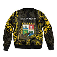 Agusan del Sur Philippines Sleeve Zip Bomber Jacket Habagatang Agusan Lolong