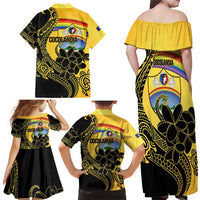 Quezon Province Family Matching Off Shoulder Maxi Dress and Hawaiian Shirt Cocolandia Philippines Turtle
