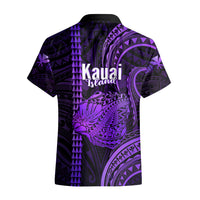 Polynesian Pride Hawaiian Islands Hawaiian Shirt Kauai Map Purple Kanaka With Kakau LT14 - Polynesian Pride