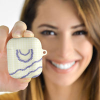 Hawaii Honohono Palaka Motifs AirPods Case Hawaiian Orchid Lei