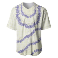 Hawaii Honohono Palaka Motifs Baseball Jersey Hawaiian Orchid Lei