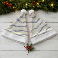 Hawaii Honohono Palaka Motifs Christmas Santa Hat Hawaiian Orchid Lei LT14 - Polynesian Pride
