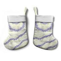 Hawaii Honohono Palaka Motifs Christmas Stocking Hawaiian Orchid Lei LT14 - Polynesian Pride