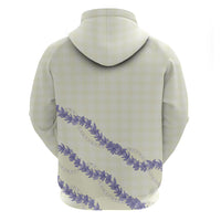 Hawaii Honohono Palaka Motifs Hoodie Hawaiian Orchid Lei