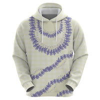 Hawaii Honohono Palaka Motifs Hoodie Hawaiian Orchid Lei