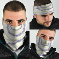 Hawaii Honohono Palaka Motifs Neck Gaiter Hawaiian Orchid Lei