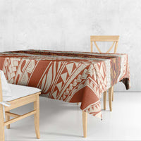 Aloha Hawaii Mikioi Lei Tablecloth Beige Tropical Flower Pattern - Polynesian Pride