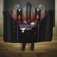 Mabuhay Philippines Festival Hooded Blanket Filipino Map Sampaguita Igorot Pattern LT14 - Polynesian Pride