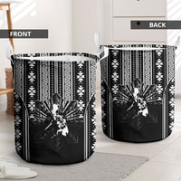 Mabuhay Philippines Festival Laundry Basket Filipino Map Black White Igorot Pattern LT14 - Polynesian Pride