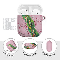 Koi Fish Sakura Japan AirPods Case Eternal Flow Cherry Blossom Seigaiha Pattern