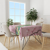 Koi Fish Sakura Japan Tablecloth Eternal Flow Cherry Blossom Seigaiha Pattern