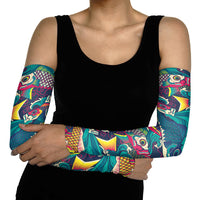 Japan Koinobori Arm Sleeves Japanese Koi Flag Waves Pattern