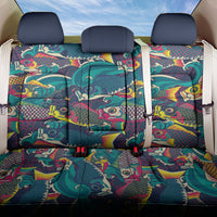 Japan Koinobori Back Car Seat Cover Japanese Koi Flag Waves Pattern