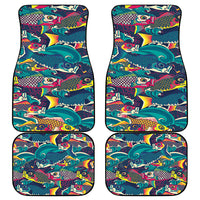 Japan Koinobori Car Mats Japanese Koi Flag Waves Pattern