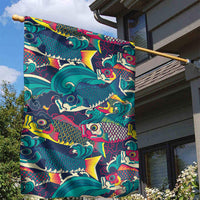 Japan Koinobori Garden Flag Japanese Koi Flag Waves Pattern
