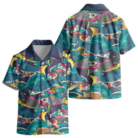 Japan Koinobori Kid Hawaiian Shirt Japanese Koi Flag Waves Pattern