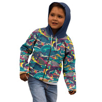 Japan Koinobori Kid Hoodie Japanese Koi Flag Waves Pattern