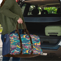Japan Koinobori Travel Bag Japanese Koi Flag Waves Pattern