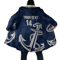 New Zealand Auckland Football Custom Cloak Navy Blue City Anchor Sky Tower Symbol LT14 - Polynesian Pride