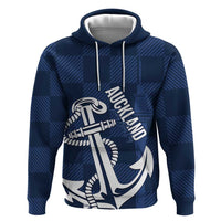 New Zealand Auckland Football Custom Hoodie Navy Blue City Anchor Sky Tower Symbol LT14 Pullover Hoodie Navy Blue - Polynesian Pride