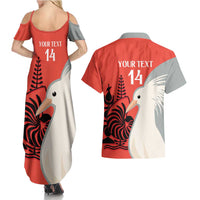 Custom Nouvelle-Caledonie Football Couples Matching Summer Maxi Dress and Hawaiian Shirt Allez Les Cagous Simple Style
