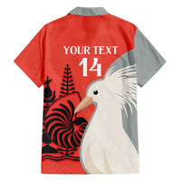 Custom Nouvelle-Caledonie Football Family Matching Off Shoulder Maxi Dress and Hawaiian Shirt Allez Les Cagous Simple Style