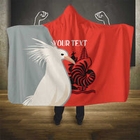 Custom Nouvelle-Caledonie Football Hooded Blanket Allez Les Cagous Simple Style