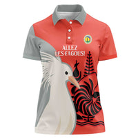 Custom Nouvelle-Caledonie Football Women Polo Shirt Allez Les Cagous Simple Style