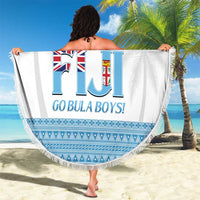 Custom Fiji Tapa Football Beach Blanket Go Bula Boy!