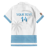 Custom Fiji Tapa Football Family Matching Off Shoulder Maxi Dress and Hawaiian Shirt Go Bula Boy!