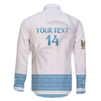 Custom Fiji Tapa Football Family Matching Off Shoulder Short Dress and Hawaiian Shirt Go Bula Boy!