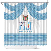 Custom Fiji Tapa Football Shower Curtain Go Bula Boy!