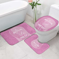 Custom New Zealand Silver Fern Rugby 2025 Bathroom Set All Black Aotearoa Maori Pink - Polynesian Pride