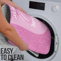 Custom New Zealand Silver Fern Rugby 2025 Bathroom Set All Black Aotearoa Maori Pink - Polynesian Pride