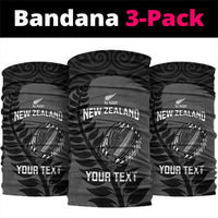 Custom New Zealand Silver Fern Rugby 2025 Neck Gaiter Go Champions Aotearoa Maori Black - Polynesian Pride