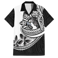 Philippines Eagle Sun Family Matching Tank Maxi Dress and Hawaiian Shirt Filipino Agila Polynesian Tattoo Black Color LT14 Dad's Shirt - Short Sleeve Black - Polynesian Pride